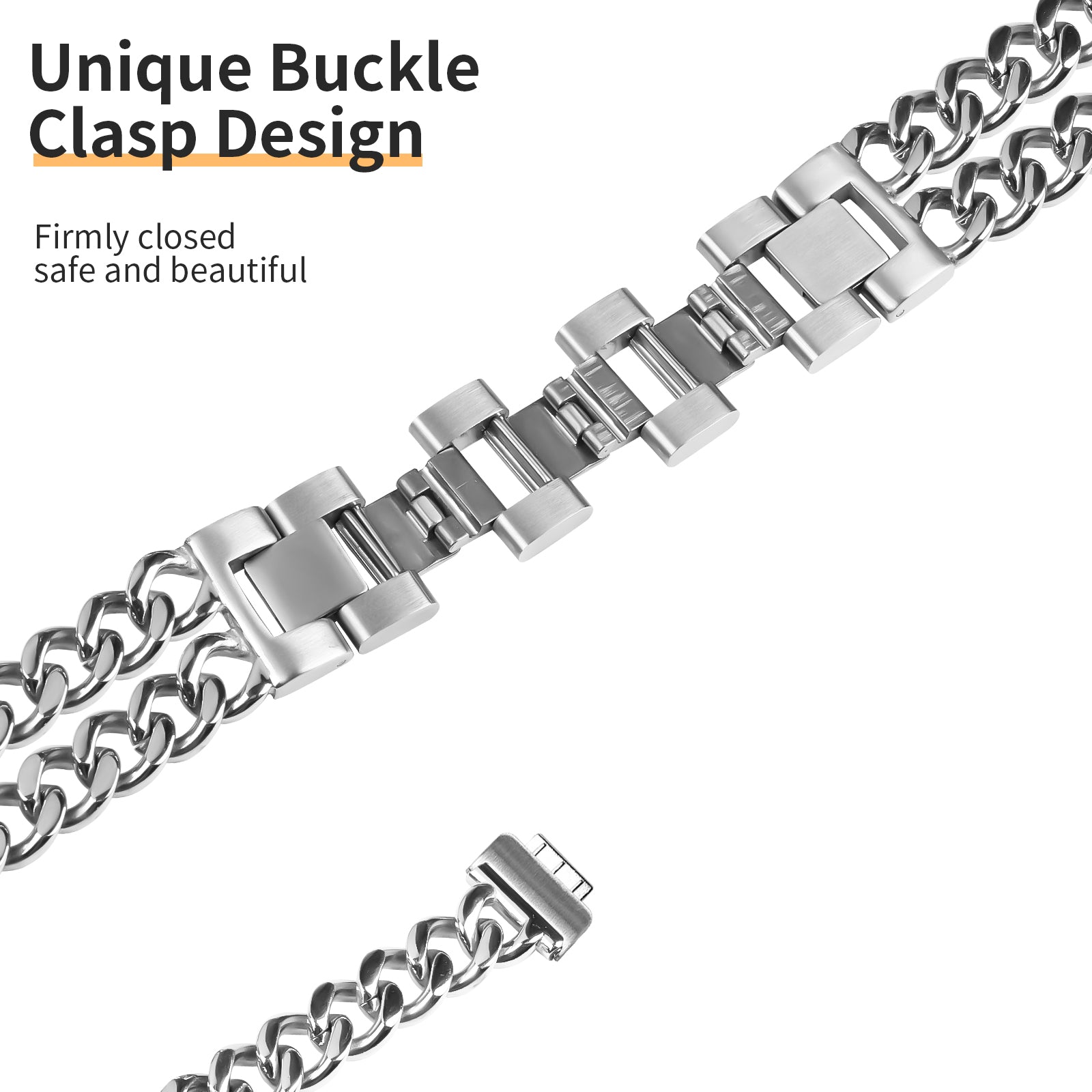 For Fitbit Inspire / Inspire HR / Inspire 2 Circle Design Stainless Steel Watch Bracelet Strap - Silver For Fitbit Inspire / Inspire HR / Inspire 2 Circle Design Stainless Steel Watch Bracelet Strap - Silver
